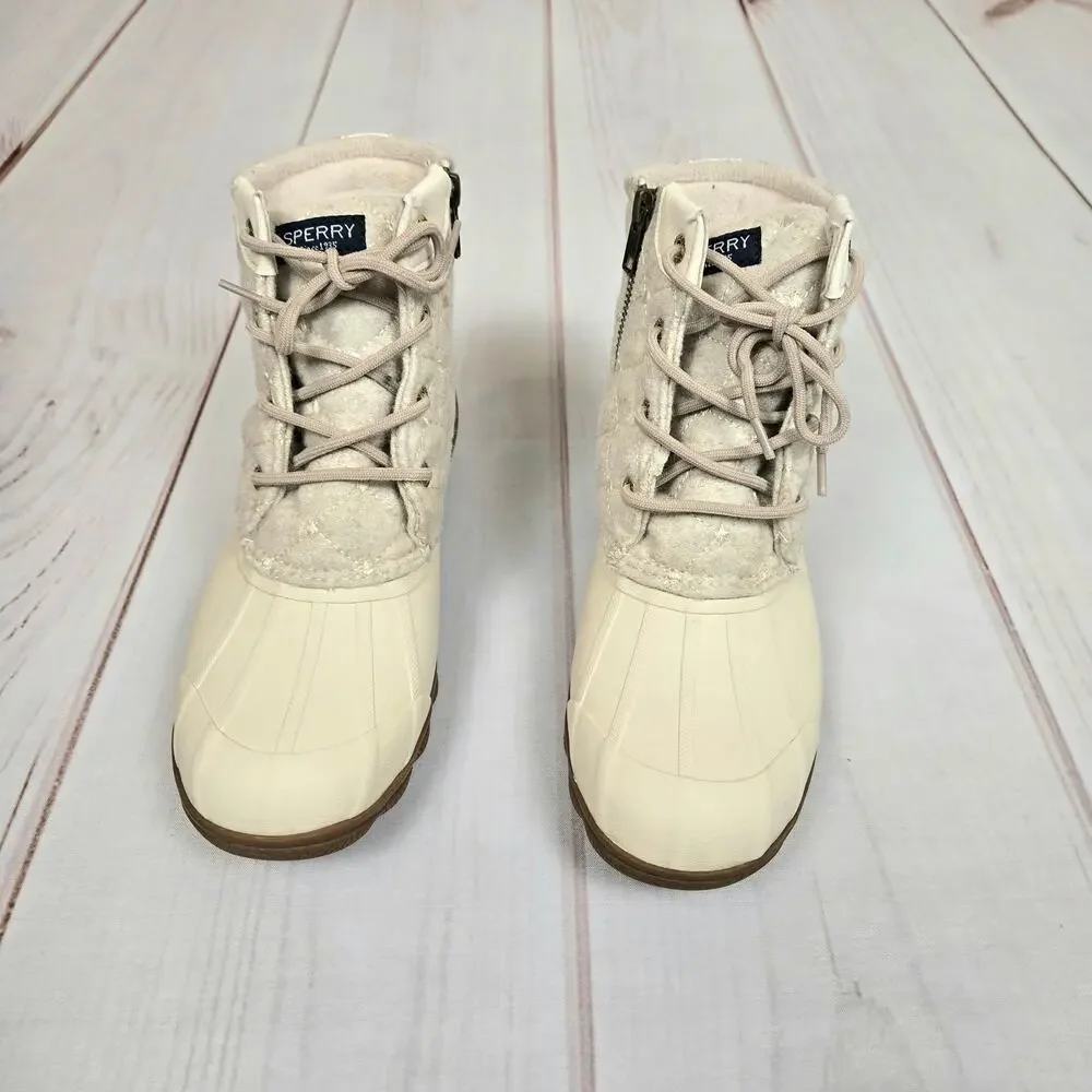 Sperry Syren Gulf Duck Rain Boot White 7